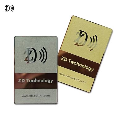 Custom Premium Metal NFC Business Card Stainless Steel Mirror Laser Etched NFC Card