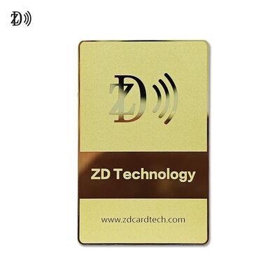 Custom Design NFC Metal Business Card NTAG216 888 Bytes 13.56MHz RFID Roestvrij Staal Metalen Visitekaartje