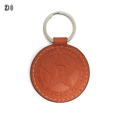 Hoogwaardige Keyfob Geïnspireerde Gepersonaliseerde Sleutelhanger Duurzaam Waterdicht 13.56MHz NFC Sleutel Tag Lederen Keyfob Draagbare NFC RFID Keyfob