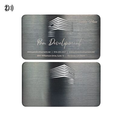 Custom Design NFC Metal Business Card NTAG216 888 Bytes 13.56MHz RFID Roestvrij Staal Metalen Visitekaartje