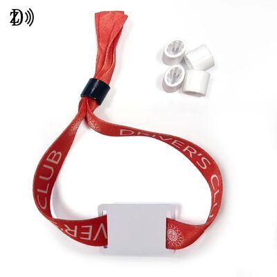 Aangepaste NFC 13.56MHz Wegwerp Stoffen Polsband S50 Chip RFID Armband voor Evenement Feest Toegangscontrole