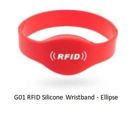 Duurzame passieve EV1 UHF RFID polsband voor betaling Waterpark ziekenhuis