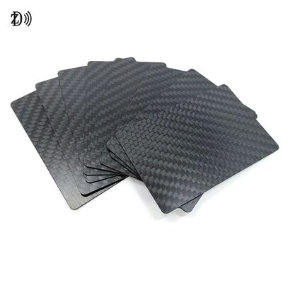 Custom 3K Carbon Fiber Business Card LOGO Echte Carbon Fiber RFID NFC Card Mini Tag 13.56MHz Frequentie voor hotels Betalingen