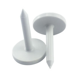 41 * 28mm Witte ABS RFID Houten Spijkermarkering Waterdicht voor Boom Bosbeheer
